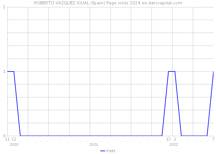 ROBERTO VAZQUEZ IGUAL (Spain) Page visits 2024 