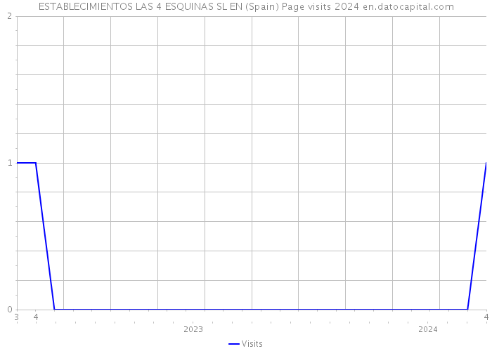 ESTABLECIMIENTOS LAS 4 ESQUINAS SL EN (Spain) Page visits 2024 