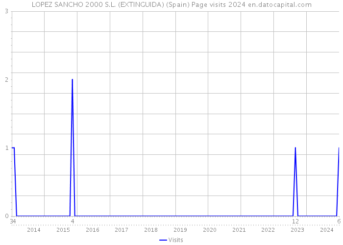 LOPEZ SANCHO 2000 S.L. (EXTINGUIDA) (Spain) Page visits 2024 