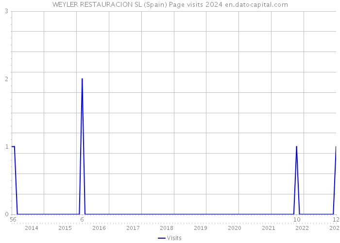 WEYLER RESTAURACION SL (Spain) Page visits 2024 