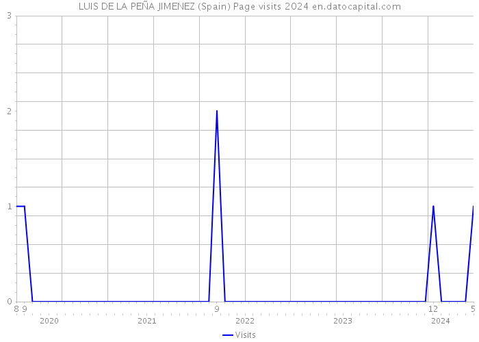 LUIS DE LA PEÑA JIMENEZ (Spain) Page visits 2024 