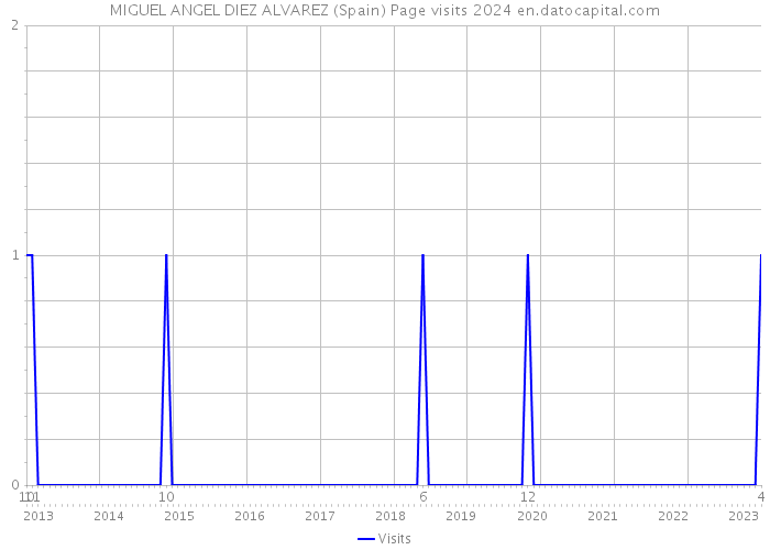 MIGUEL ANGEL DIEZ ALVAREZ (Spain) Page visits 2024 