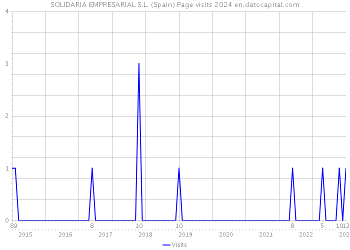 SOLIDARIA EMPRESARIAL S.L. (Spain) Page visits 2024 