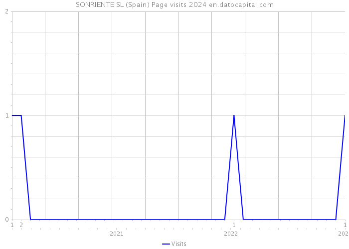 SONRIENTE SL (Spain) Page visits 2024 