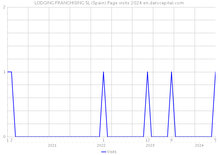 LODGING FRANCHISING SL (Spain) Page visits 2024 