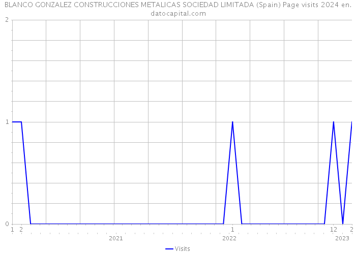 BLANCO GONZALEZ CONSTRUCCIONES METALICAS SOCIEDAD LIMITADA (Spain) Page visits 2024 