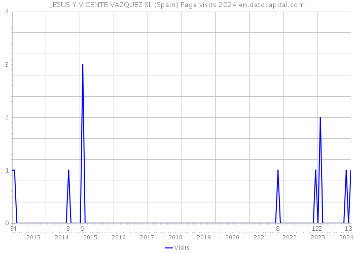 JESUS Y VICENTE VAZQUEZ SL (Spain) Page visits 2024 