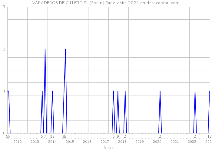 VARADEROS DE CILLERO SL (Spain) Page visits 2024 