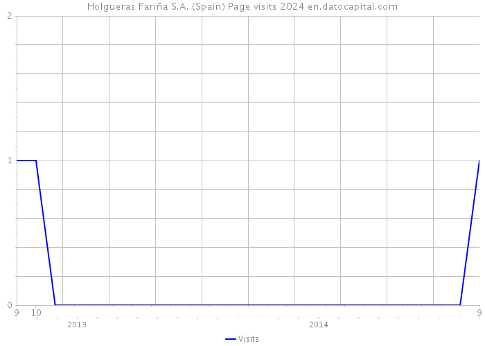 Holgueras Fariña S.A. (Spain) Page visits 2024 