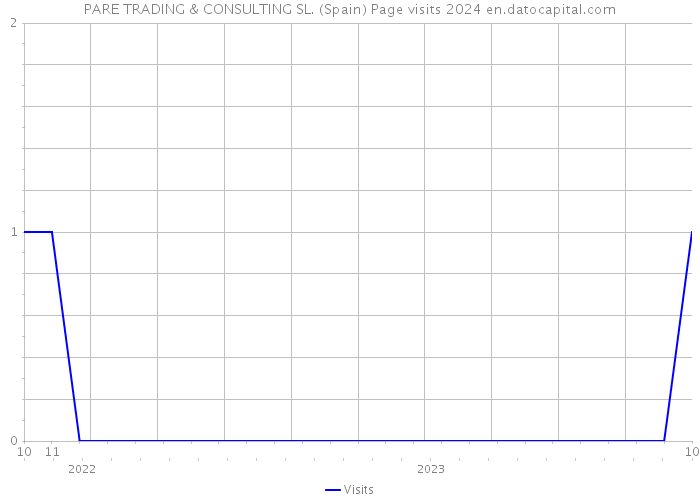 PARE TRADING & CONSULTING SL. (Spain) Page visits 2024 