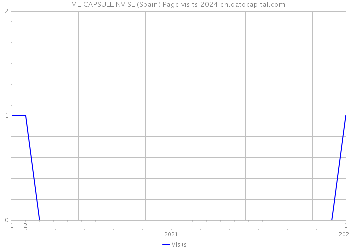 TIME CAPSULE NV SL (Spain) Page visits 2024 