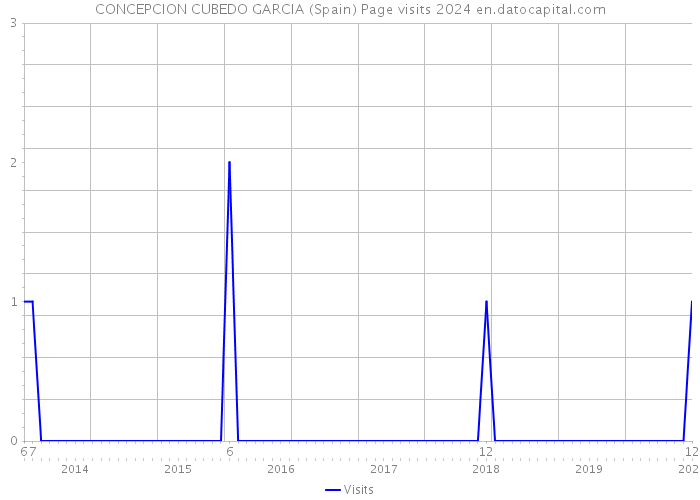 CONCEPCION CUBEDO GARCIA (Spain) Page visits 2024 
