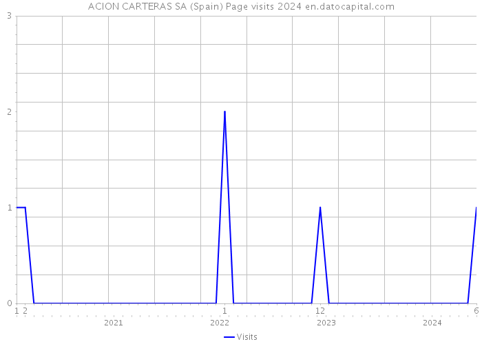 ACION CARTERAS SA (Spain) Page visits 2024 