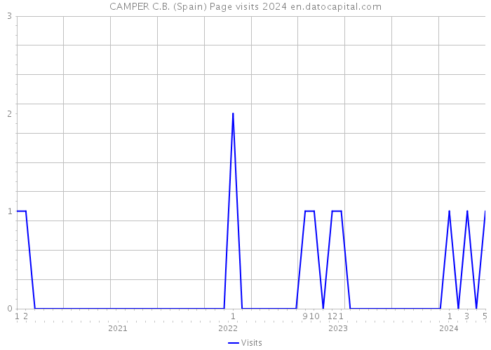 CAMPER C.B. (Spain) Page visits 2024 