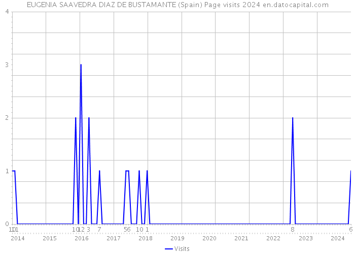 EUGENIA SAAVEDRA DIAZ DE BUSTAMANTE (Spain) Page visits 2024 