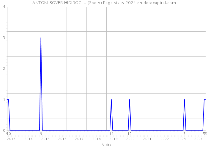 ANTONI BOVER HIDIROGLU (Spain) Page visits 2024 