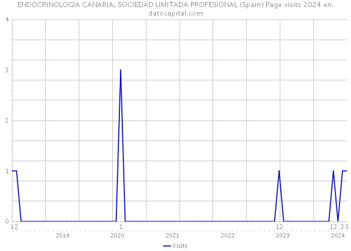 ENDOCRINOLOGIA CANARIA, SOCIEDAD LIMITADA PROFESIONAL (Spain) Page visits 2024 