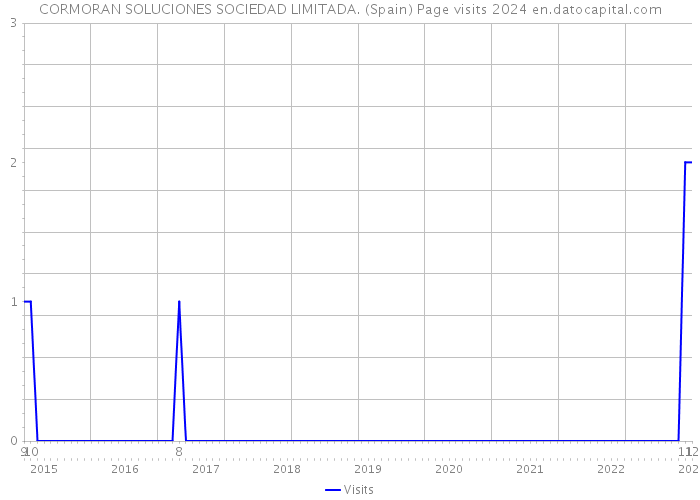 CORMORAN SOLUCIONES SOCIEDAD LIMITADA. (Spain) Page visits 2024 