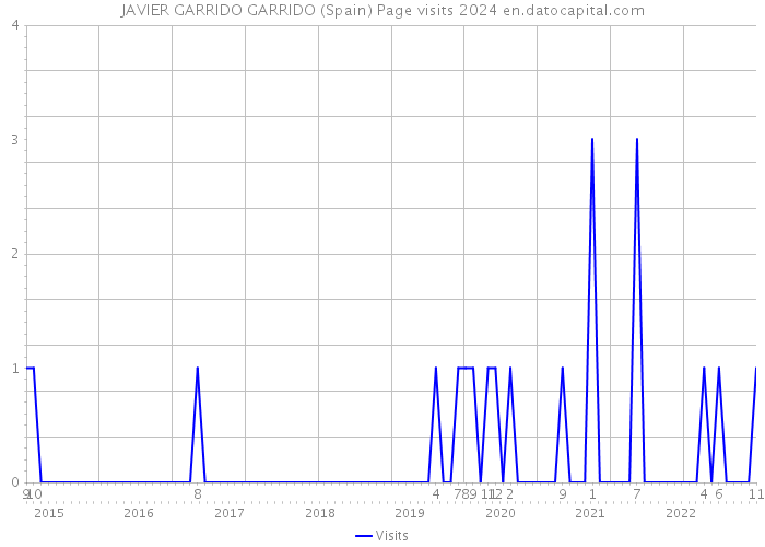 JAVIER GARRIDO GARRIDO (Spain) Page visits 2024 