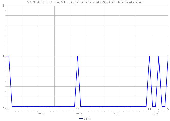 MONTAJES BELGICA, S.L.U. (Spain) Page visits 2024 