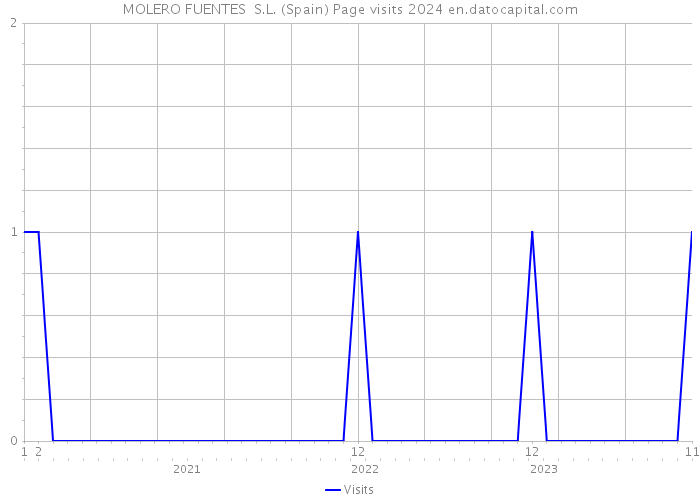 MOLERO FUENTES S.L. (Spain) Page visits 2024 