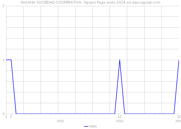SAKANA SOCIEDAD COOPERATIVA. (Spain) Page visits 2024 