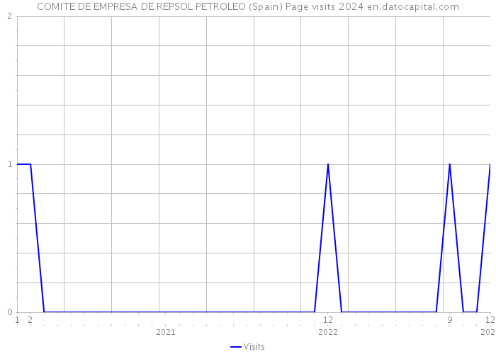 COMITE DE EMPRESA DE REPSOL PETROLEO (Spain) Page visits 2024 