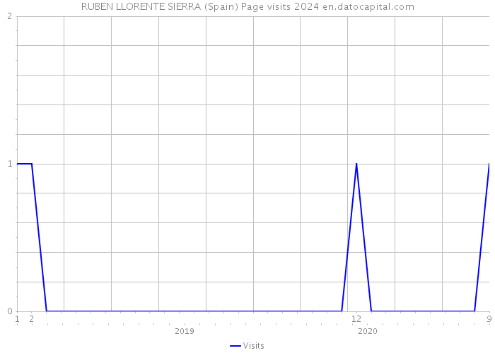 RUBEN LLORENTE SIERRA (Spain) Page visits 2024 