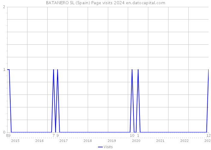 BATANERO SL (Spain) Page visits 2024 