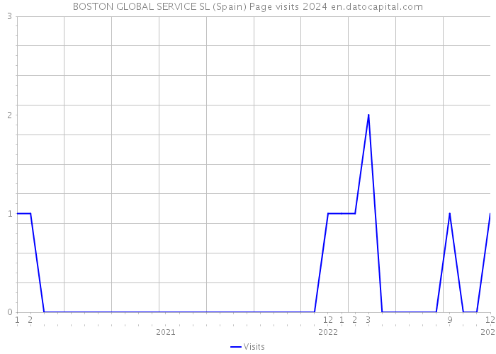 BOSTON GLOBAL SERVICE SL (Spain) Page visits 2024 