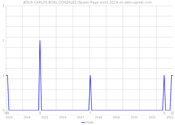 JESUS CARLOS BOAL GONZALEZ (Spain) Page visits 2024 