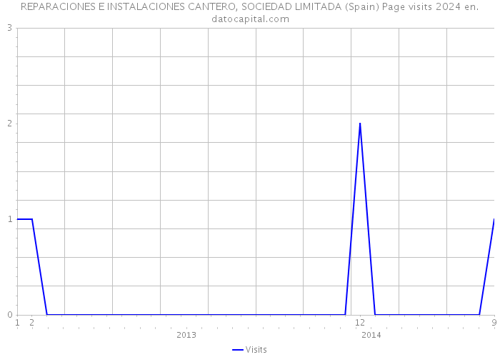 REPARACIONES E INSTALACIONES CANTERO, SOCIEDAD LIMITADA (Spain) Page visits 2024 