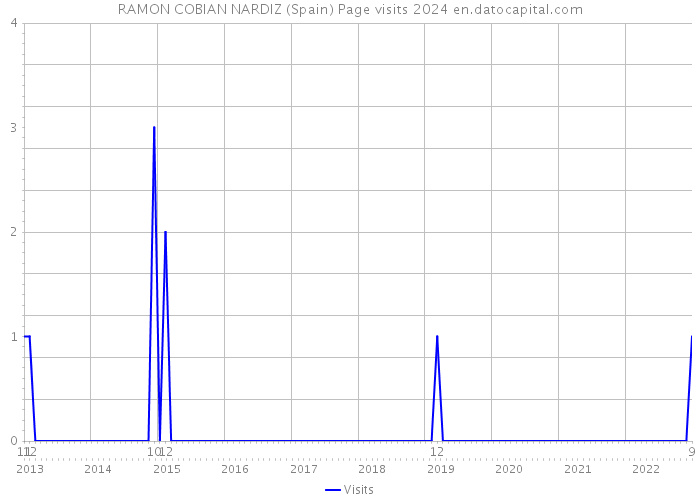 RAMON COBIAN NARDIZ (Spain) Page visits 2024 