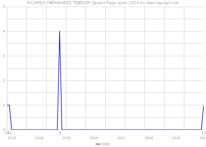 RICARDO HERNANDEZ TEJEDOR (Spain) Page visits 2024 