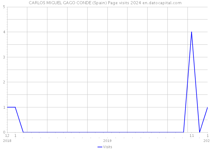 CARLOS MIGUEL GAGO CONDE (Spain) Page visits 2024 