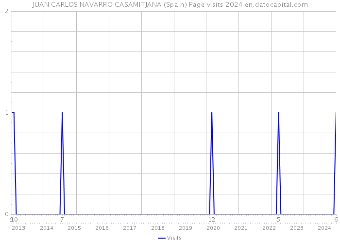 JUAN CARLOS NAVARRO CASAMITJANA (Spain) Page visits 2024 