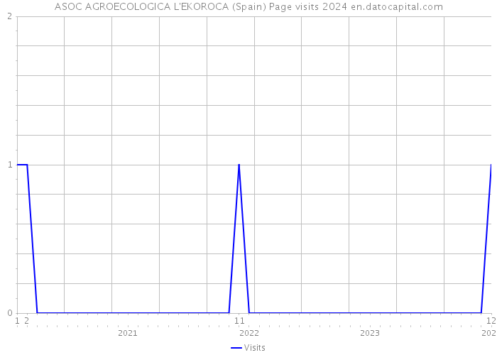ASOC AGROECOLOGICA L'EKOROCA (Spain) Page visits 2024 