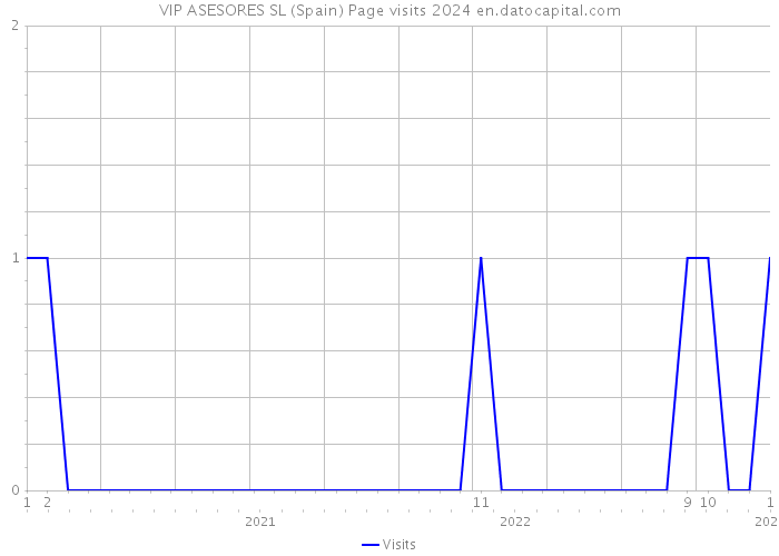 VIP ASESORES SL (Spain) Page visits 2024 