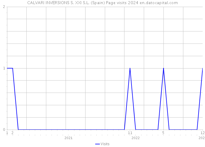 CALVARI INVERSIONS S. XXI S.L. (Spain) Page visits 2024 