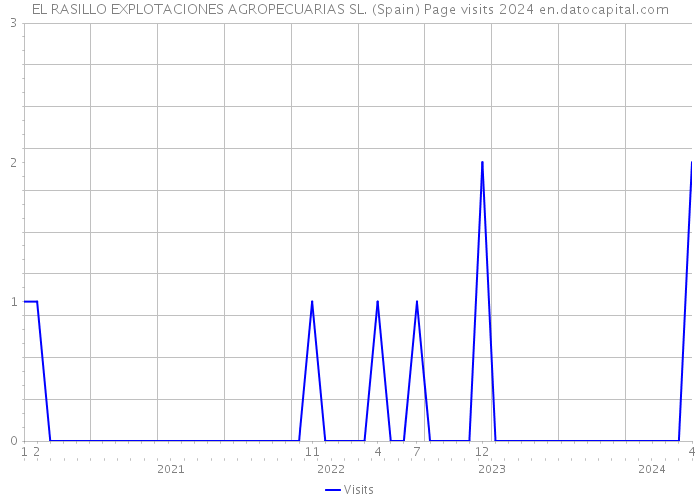 EL RASILLO EXPLOTACIONES AGROPECUARIAS SL. (Spain) Page visits 2024 