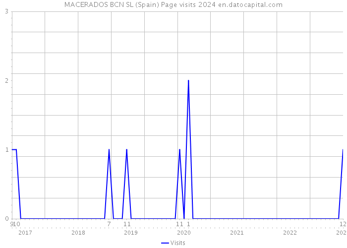 MACERADOS BCN SL (Spain) Page visits 2024 