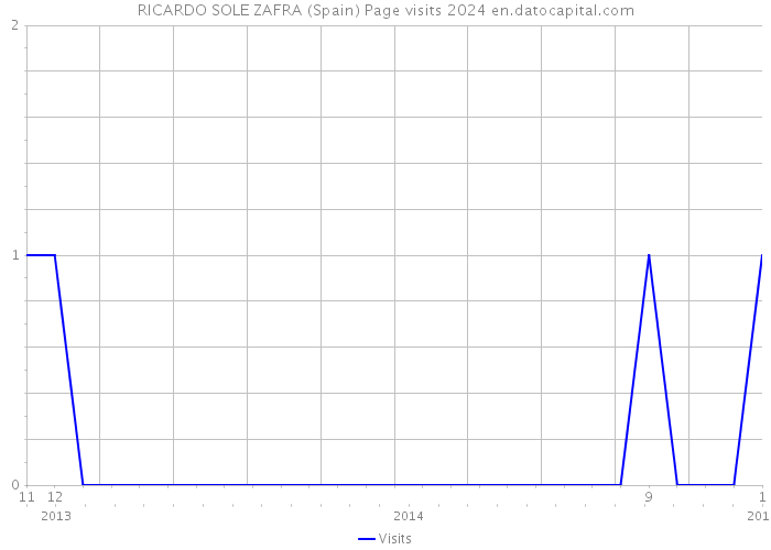 RICARDO SOLE ZAFRA (Spain) Page visits 2024 