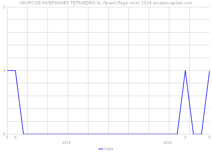 GRUPO DE INVERSIONES TETRAEDRO SL (Spain) Page visits 2024 