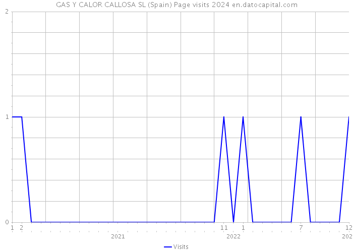 GAS Y CALOR CALLOSA SL (Spain) Page visits 2024 