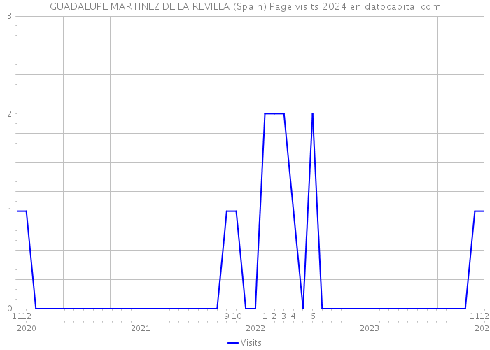GUADALUPE MARTINEZ DE LA REVILLA (Spain) Page visits 2024 