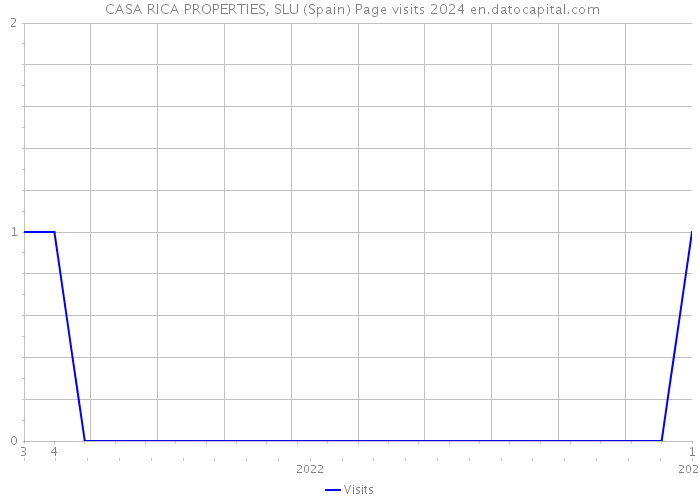  CASA RICA PROPERTIES, SLU (Spain) Page visits 2024 