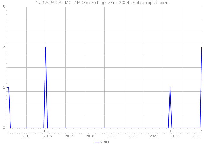 NURIA PADIAL MOLINA (Spain) Page visits 2024 