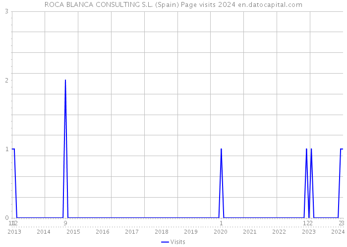 ROCA BLANCA CONSULTING S.L. (Spain) Page visits 2024 