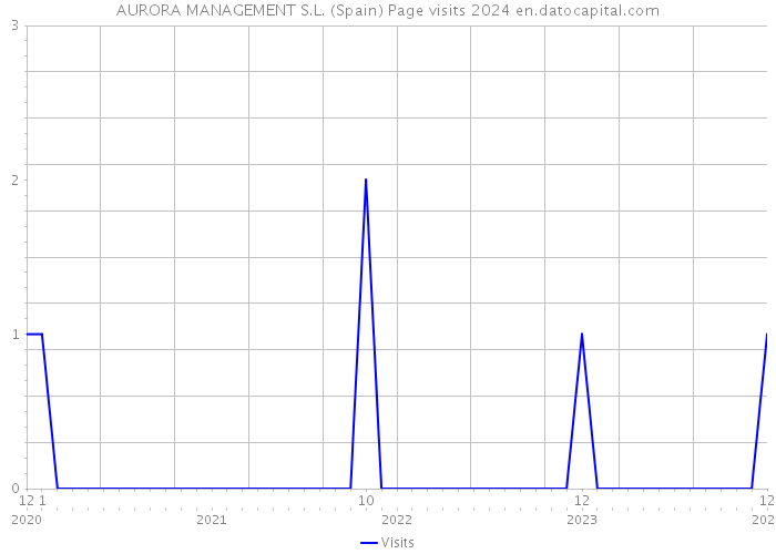 AURORA MANAGEMENT S.L. (Spain) Page visits 2024 