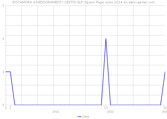 ROCAMORA ASSESSORAMENT I GESTIO SLP (Spain) Page visits 2024 